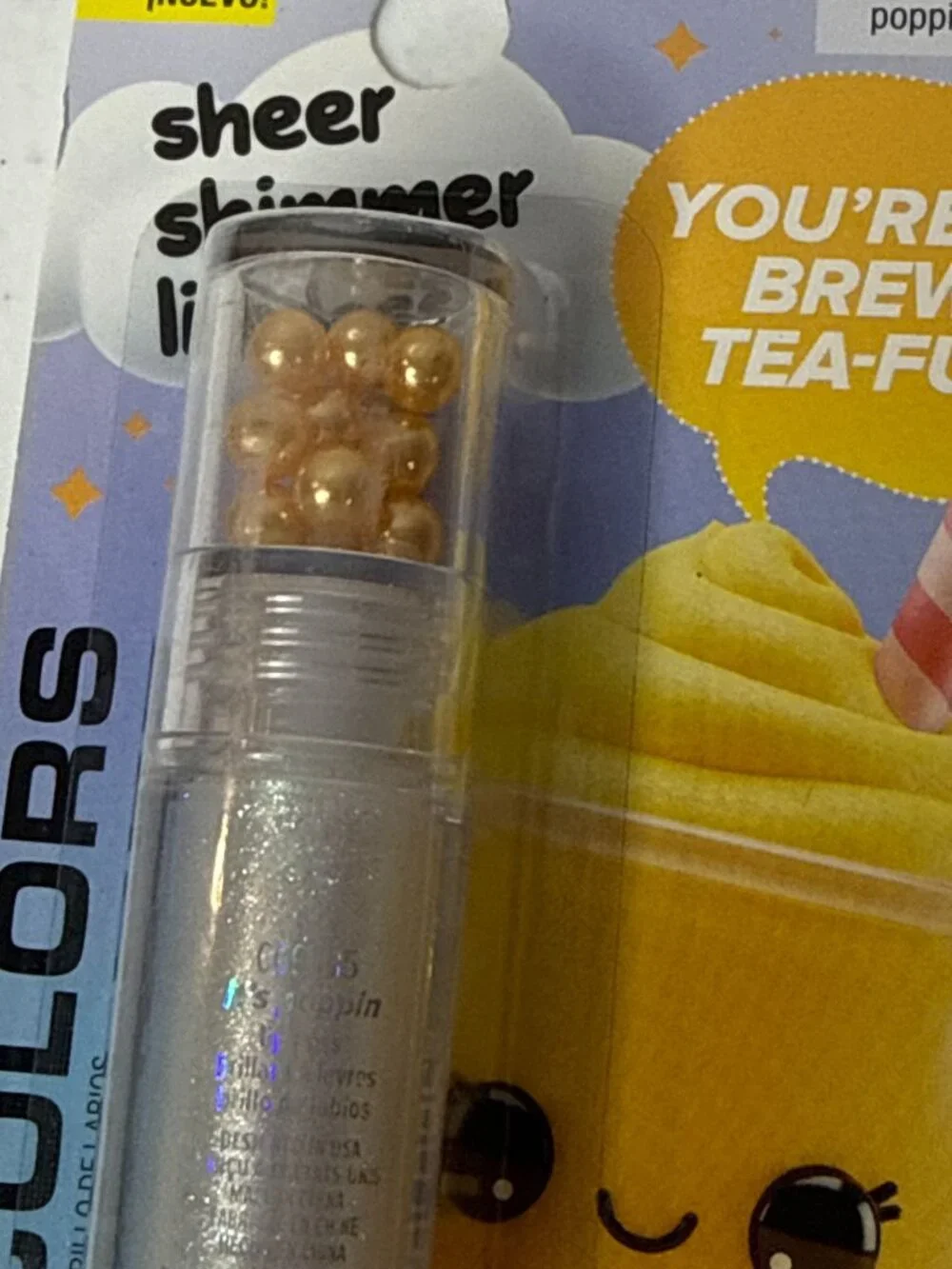 L.A. Colors Bubble Tea Shimmer Lip Gloss Its Poppin New